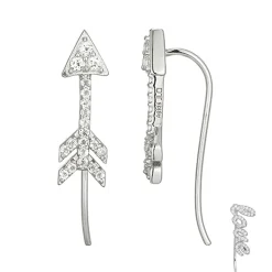 Weißer Topas-Silberohrringe