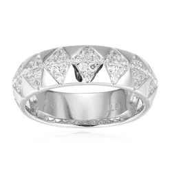 Weißer Topas-Silberring