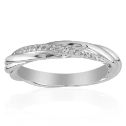 Weißer Topas-Silberring