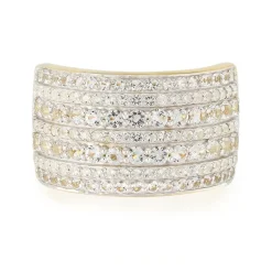 Weißer Topas-Silberring