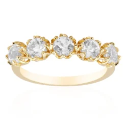 Weißer Topas-Silberring