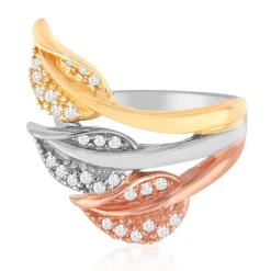 Weißer Topas-Silberring