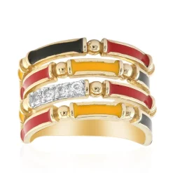 Weißer Topas-Silberring