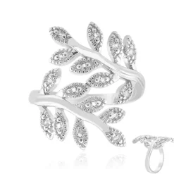 Weißer Topas-Silberring