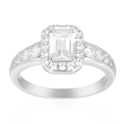 Weißer Topas-Silberring