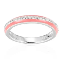 Weißer Topas-Silberring