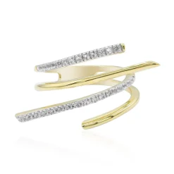 Weißer Topas-Silberring