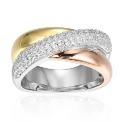 Weißer Topas-Silberring