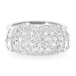 Weißer Topas-Silberring