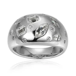 Weißer Topas-Silberring (Adela Silber)