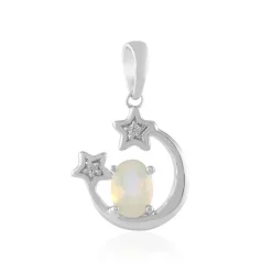 Welo-Opal-Silberanhänger