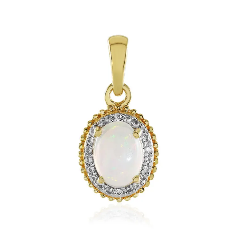 Welo-Opal-Silberanhänger