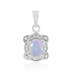 Welo-Opal-Silberanhänger