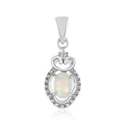 Welo-Opal-Silberanhänger