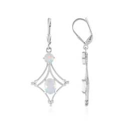 Welo-Opal-Silberohrringe
