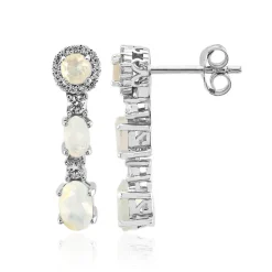 Welo-Opal-Silberohrringe