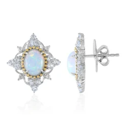 Welo-Opal-Silberohrringe (Dallas Prince Designs)