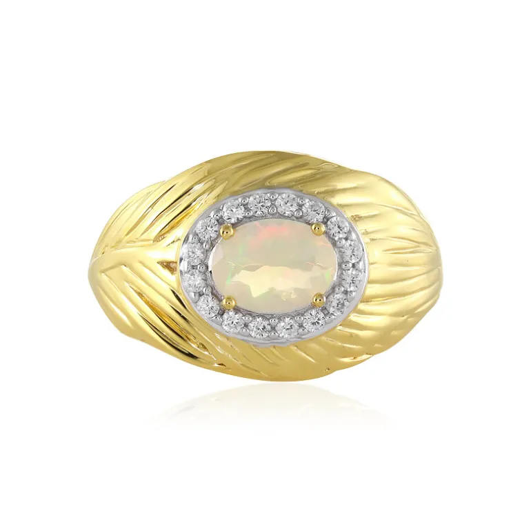 Welo-Opal-Silberring