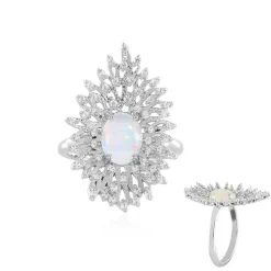 Welo-Opal-Silberring