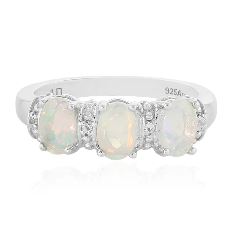 Welo-Opal-Silberring