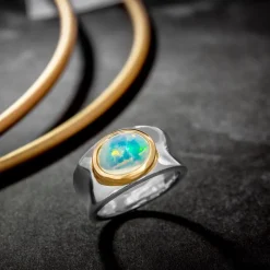 Welo-Opal-Silberring