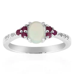 Welo-Opal-Silberring