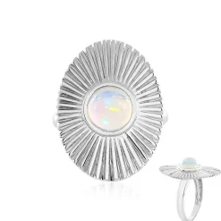 Welo-Opal-Silberring (de Melo)