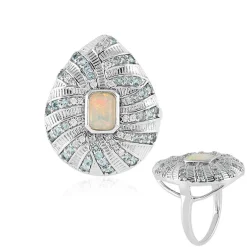 Welo-Opal-Silberring (SAELOCANA)