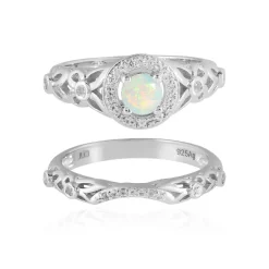 Welo-Opal-Silberringe