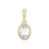 Zirkon-Goldanhänger