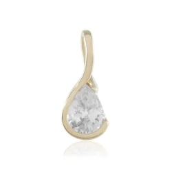 Zirkon-Goldanhänger