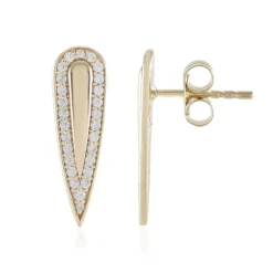 Zirkon-Goldohrringe (de Melo)