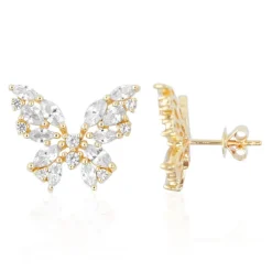 Zirkon-Goldohrringe (de Melo)