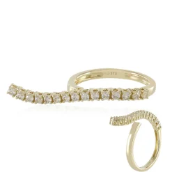 Zirkon-Goldring (de Melo)