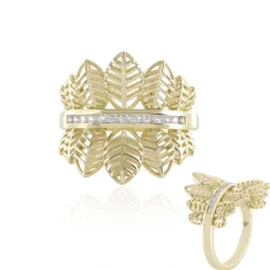 Zirkon-Goldring (Ornaments by de Melo)