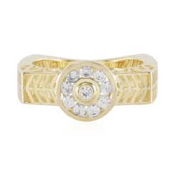 Zirkon-Goldring (Ornaments by de Melo)