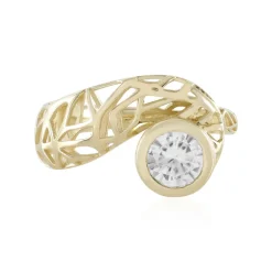 Zirkon-Goldring (Ornaments by de Melo)