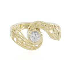 Zirkon-Goldring (Ornaments by de Melo)