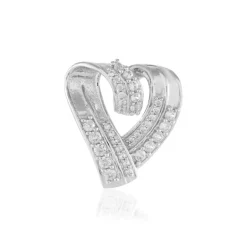 Zirkon-Silberanhänger