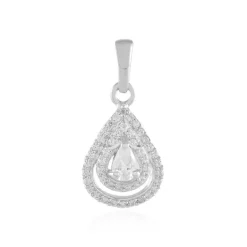 Zirkon-Silberanhänger