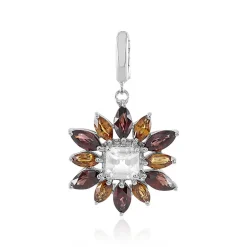 Zirkon-Silberanhänger