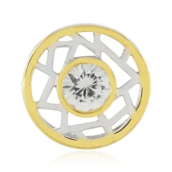 Zirkon-Silberanhänger