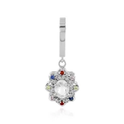 Zirkon-Silberanhänger