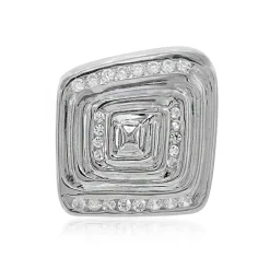 Zirkon-Silberanhänger