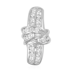 Zirkon-Silberanhänger