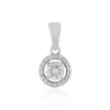 Zirkon-Silberanhänger