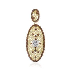 Zirkon-Silberanhänger