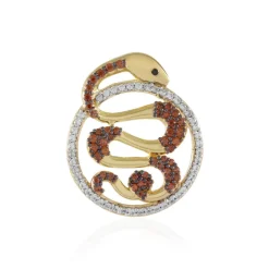 Zirkon-Silberanhänger