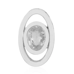 Zirkon-Silberanhänger