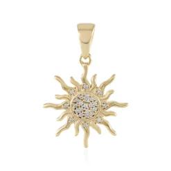 Zirkon-Silberanhänger